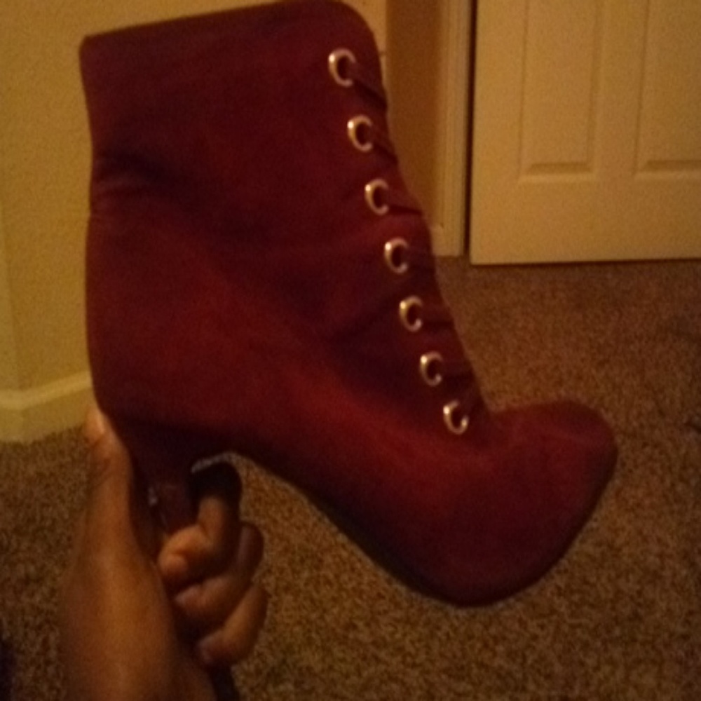 Burgundy heels